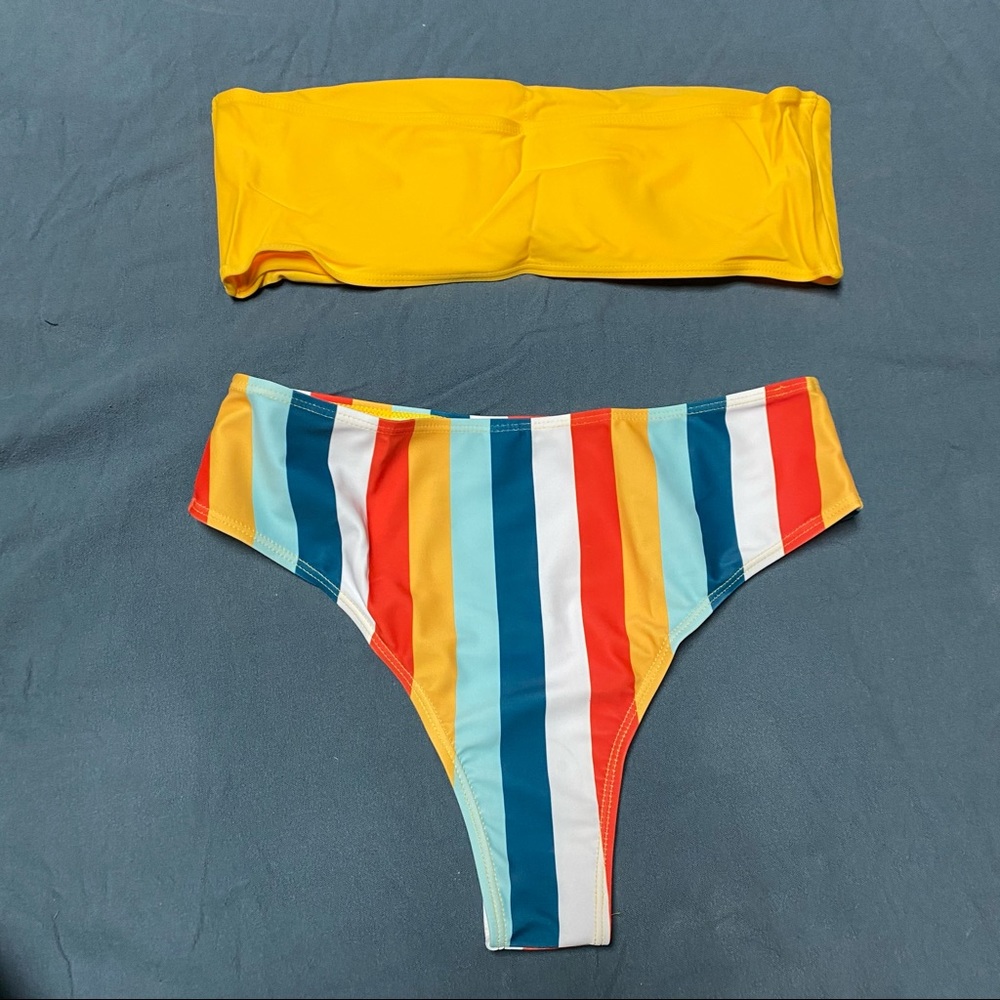 Mustard Bandeau Bikini